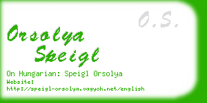 orsolya speigl business card